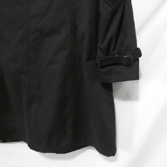 UD - UTEX DESIGN | XL - extra large | Classic Black Snap Button Coat - Picture 16 of 16